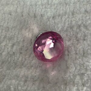 Set of 9 Pink Crystal Glass Cabinet Wardrobe Pulls Handles Knobs NEW